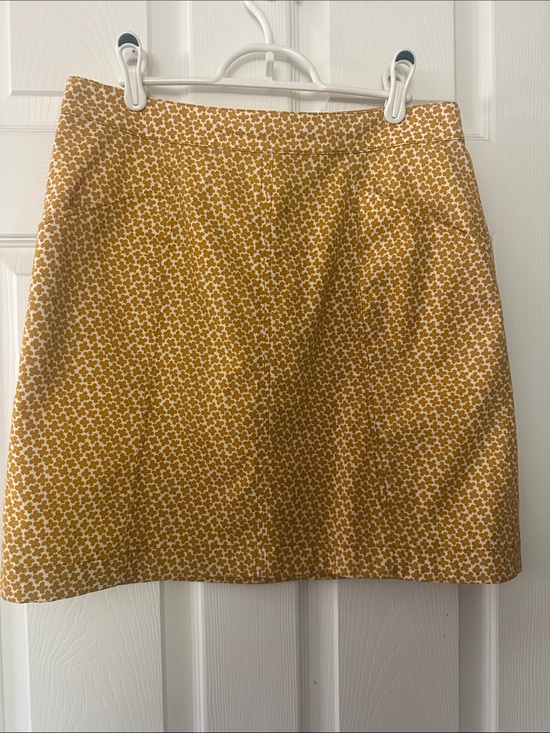 Boden Dresses & Skirts - Boden Yellow Floral-Dot Print A-Line Skirt